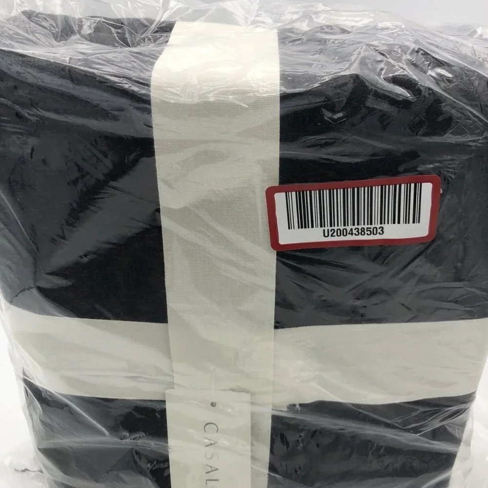 Casaluna King Duvet Set Black Cotton/ Cashmere